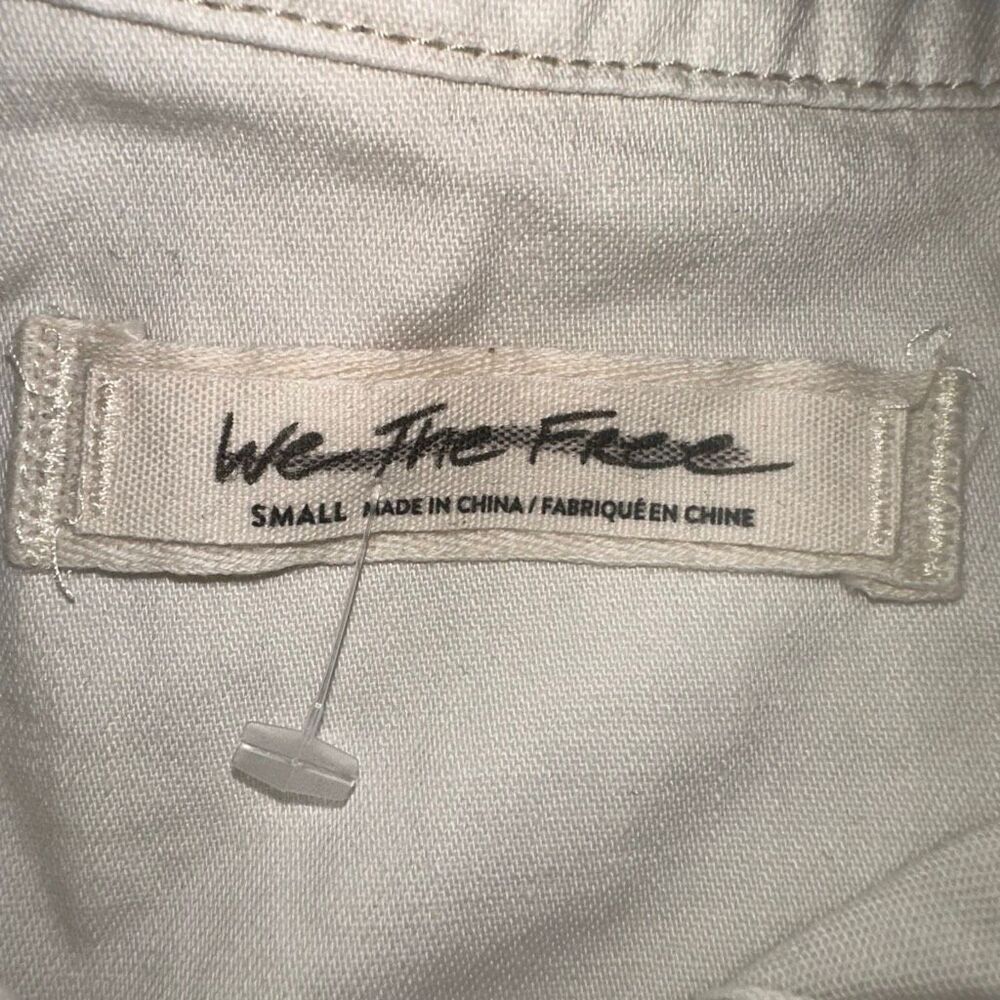 Free People We The Free With Love Denim Overshirt Jacket small NEW - Picture 10 of 10